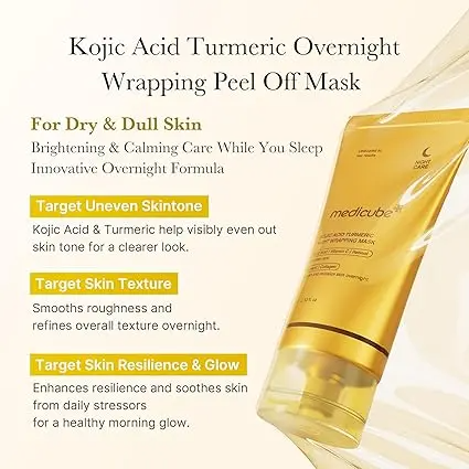 Medicube Kojic Acid Turmeric Overnight Peel-Off Mask 75ml